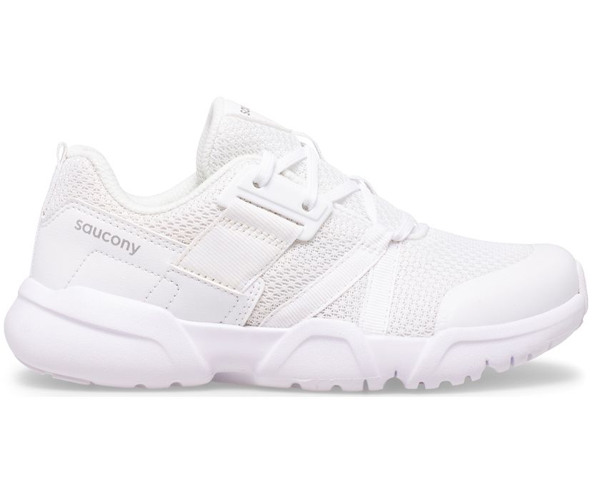 Kids' Saucony Vertex Lace Sneakers White | Singapore 824KORI